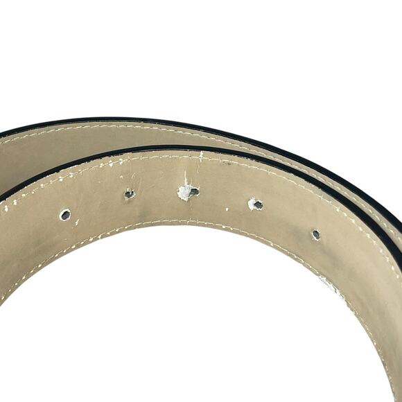 Louis Vuitton LV Men’s Monogram Belt Silver Black 44/110 - Picture 5 of 6